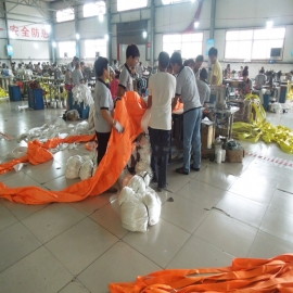 200吨柔性吊装带制作现场