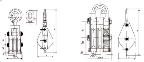 起重滑车结构图 起重滑车结构图